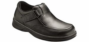 Orthofeet Men's Carnegie - Flexible Velcro Wide Toe Walking Shoe