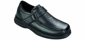 Orthofeet Men's Lincoln - Dress Loafers for Flat Feet
