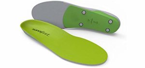 Superfeet Men's Green - Athletic Insoles for High Arches