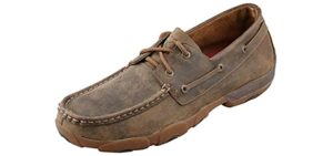 Twisted X Men's Round Toe - Moccasin Shoes for Driving