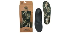 Powerstep Men's Journey - Shock-Absorbing & Cushion - Hiking Shoes Insoles