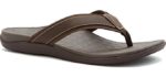Vionic Men's Tide II - Comfortable High Arch Flip Flop Sandals