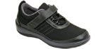 Orthofeet Women's Breeze - Flexible Velcro Wide Toe Walking Shoe