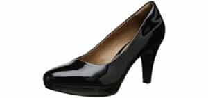Clarks Women's Brier Dolly - Lightweight Flat Feet Dress Shoes