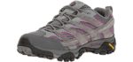 Merrell Women's Moab 2 - Comfortable Shoes for Trail Walking and Hiking