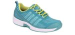 Orthofeet Women's Coral - Therapeutic Athletic Shoes for Arthritis