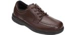 Orthofeet Men's Gramercy - Wide Dress Shoes