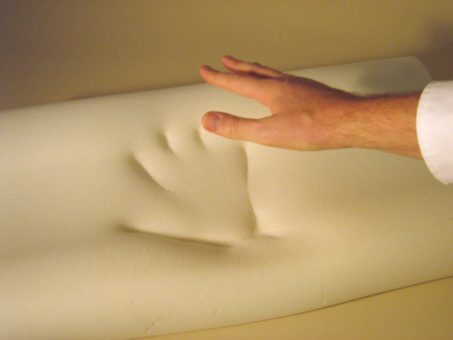 memory foam cushioning demo