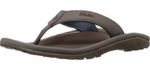 Olukai Men's Ohana Flip Flop - Leather Flip Flop Sandal for Plantar Fasciitis