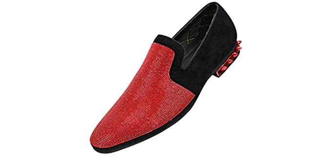 Amali Men's Adkin - Two Toned Spiked Loafers