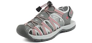 Dream Pairs Women's Adventurous - Walking Sandals for Diabetic Feet