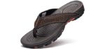 Gubarun Men's Sport - Flip Flop Sandals with Orthopedic Footbed