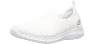 Skechers Women's Sneaker - All White Walking Shoes