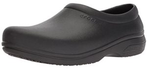 Crocs Men's On The Clock Clog - ventilated Kitchen Work Shoes