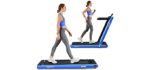 Goplus Two in One - Treadmill for Seniors for Walking