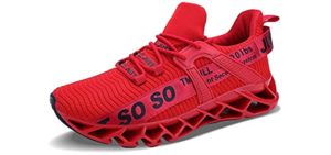 JS Men's Sport - Red Sole Athletic Shoes