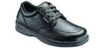 Orthofeet Men's Avery - Comfort Work Shoes for Flat Feet