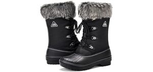 Aleader Women's Insulated - Walking Shoes for Snow