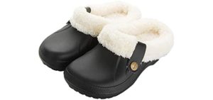 ChayChax Men's Waterproof - Clog Slipper for High Arches