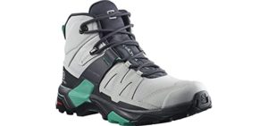 Salomon Women's X Ultra Mid 4 GTX - Mid Hiking Shoe for Flat Feet