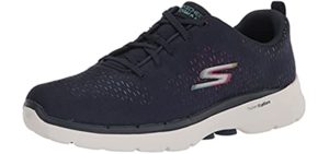 Skechers Women's Go Walk 6 - Mesh Slip On Walking Shoes