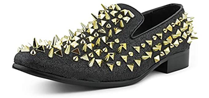 Bolano Men's Amali Mesa - Elegant Spiked Loafers