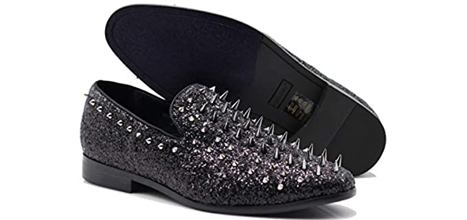 Enzo Romeo Men's SPK16 - Loafers with Spikes
