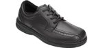 Orthofeet Men's Gramercy - Theraputic Extra Wide Lightweight Dress Shoes