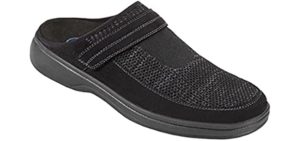 Orthofeet Men's Innovative - Senior’s Slip-on Slipper Shoe