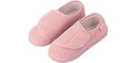 LongBay Women's Diabetic - Velcro Slippers for Seniors