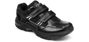 Vionic Men's Albert Walking - Velcro Shoe for Seniors