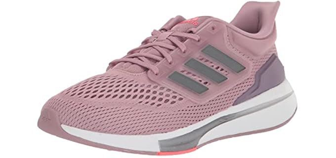 Adidas Women's EQ21 Run Magic Mauve/Iron Metallic/Legacy Purple 8