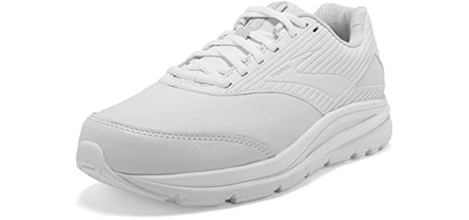 Brooks Women's Addiction Walker 2 Walking Shoe - White/White - 7.5 X-W