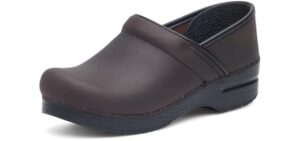 Dansko Women’s Professional Slip-On Clogs –Rocker Sole and Arch Suppor