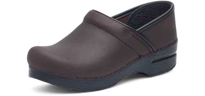 Dansko Women’s Professional Slip-On Clogs –Rocker Sole and Arch Suppor