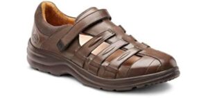 Dr. Comfort Women's Breeze Diabetic Fisherman Style Sandal: Coffee 9 M