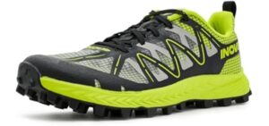 INOV8 Men's MUDTALON Speed V2 Running Shoe - Black/Green - 12 Precisio
