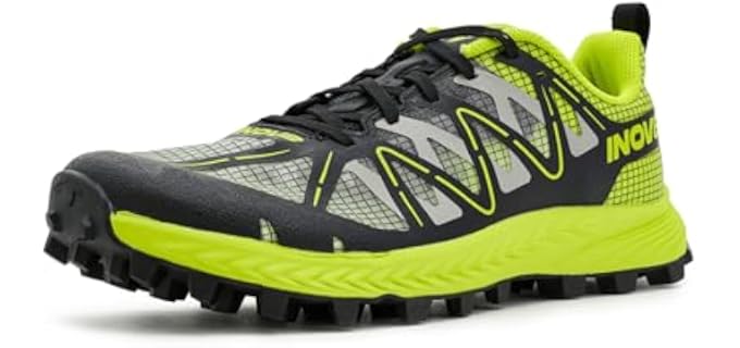 INOV8 Men's MUDTALON Speed V2 Running Shoe - Black/Green - 12 Precisio