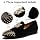 Meijiana Mens Velvet Black Loafers Dress Shoes with Metal Embellishmen