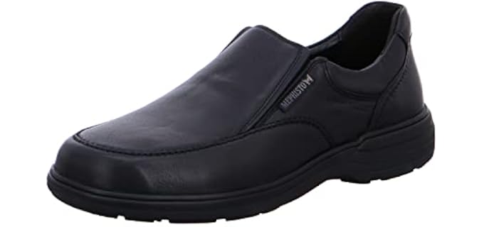Mephisto Men's Davy Slip On Shoes Black Leather 12 M US
