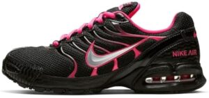 Nike Womens Air Max Torch 4 Running Shoes Black/Silver/Pink Flash 6.5