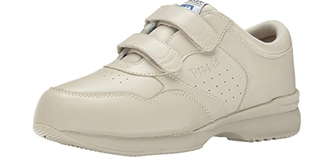 Propét Mens LifeWalker Strap Walking Walking Sneakers Athletic Shoes -