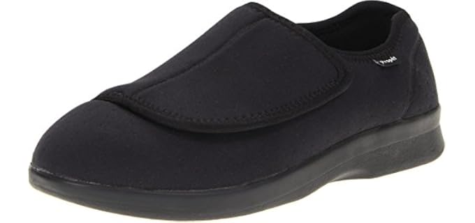 Propét Mens Cush 'N Foot Slip On Casual Slippers Casual - Black - Size