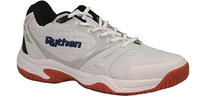 Python Men's Deluxe Indoor (Mid) (White) Court Shoe