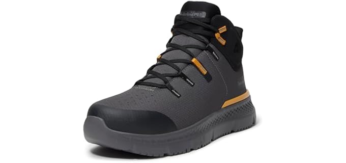 Timberland PRO Men's Intercept Mid Steel Safety Toe Puncture Resistant