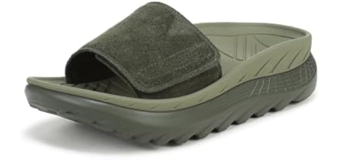 Vionic Unisex Rejuvenate Sandal Olive Moss Suede 10 M