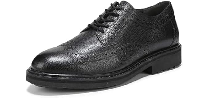 Vionic Mens Lombard Oxford Black Leather 9 M