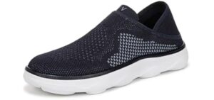 Vionic Womens Sage RX Sneaker Cream Knit Fabric 5 M