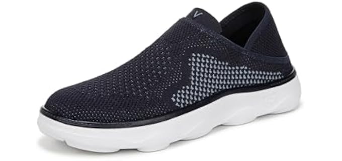 Vionic Womens Sage RX Sneaker Cream Knit Fabric 5 M