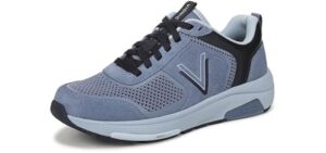 Vionic Women's Walk Strider Knit Sneaker Pacific Blue Knit/Suede